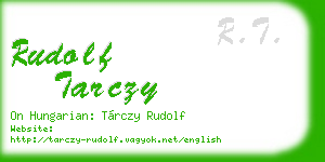 rudolf tarczy business card